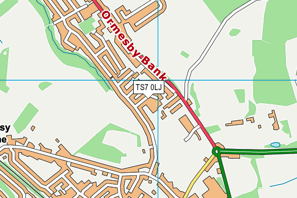 TS7 0LJ map - OS VectorMap District (Ordnance Survey)