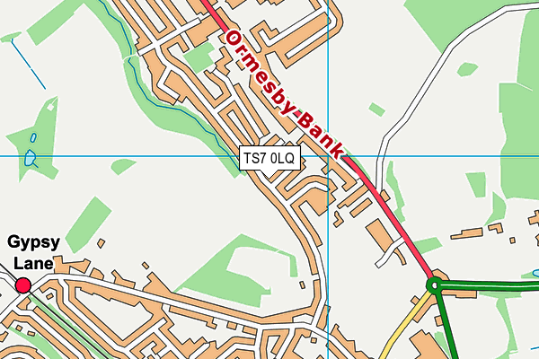 TS7 0LQ map - OS VectorMap District (Ordnance Survey)