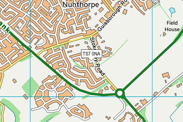 TS7 0NA map - OS VectorMap District (Ordnance Survey)