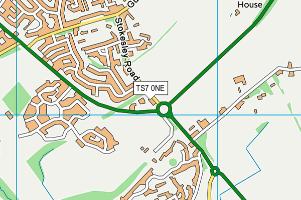 TS7 0NE map - OS VectorMap District (Ordnance Survey)