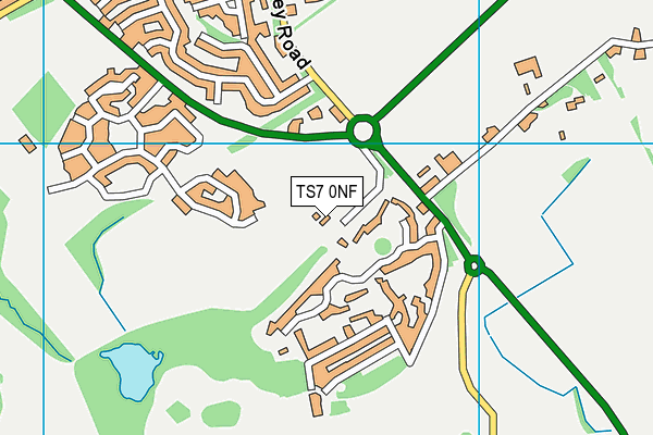 TS7 0NF map - OS VectorMap District (Ordnance Survey)