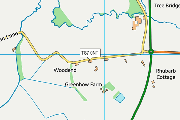 TS7 0NT map - OS VectorMap District (Ordnance Survey)