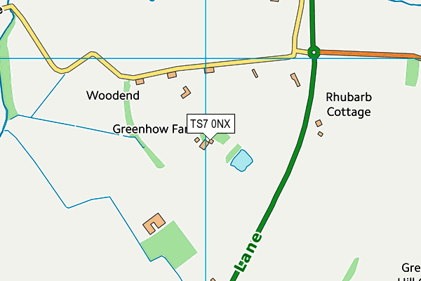 TS7 0NX map - OS VectorMap District (Ordnance Survey)