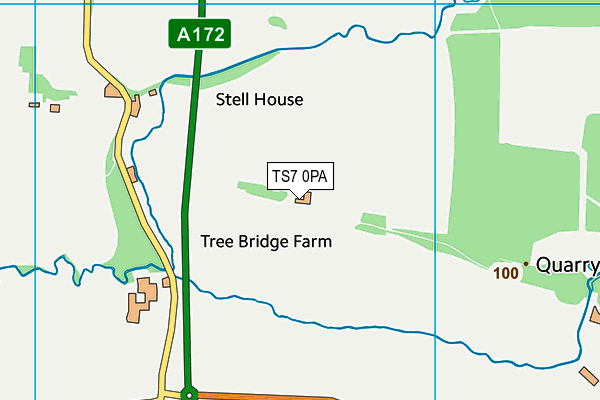 TS7 0PA map - OS VectorMap District (Ordnance Survey)