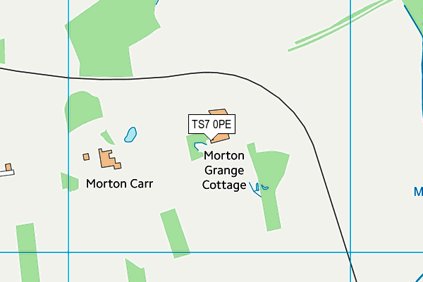 TS7 0PE map - OS VectorMap District (Ordnance Survey)