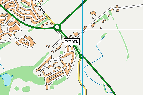 TS7 0PN map - OS VectorMap District (Ordnance Survey)