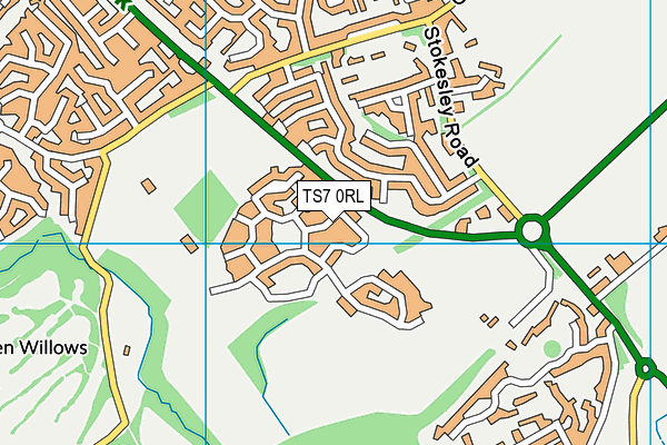 TS7 0RL map - OS VectorMap District (Ordnance Survey)