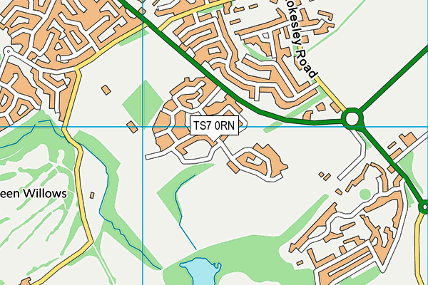 TS7 0RN map - OS VectorMap District (Ordnance Survey)