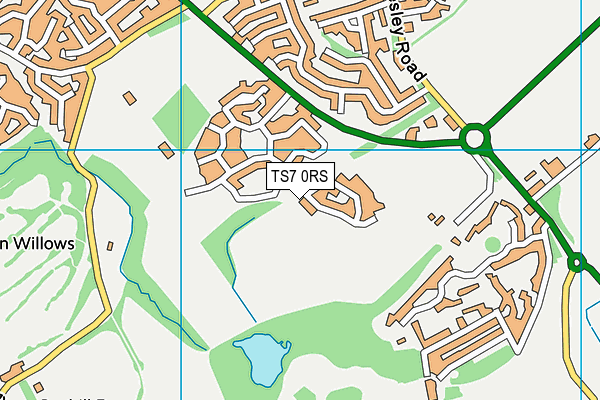 TS7 0RS map - OS VectorMap District (Ordnance Survey)