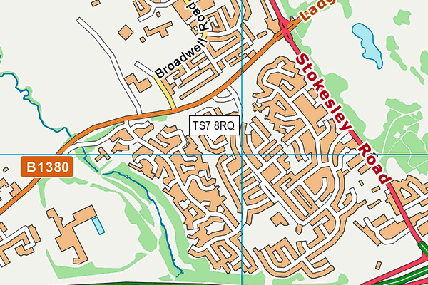 TS7 8RQ map - OS VectorMap District (Ordnance Survey)