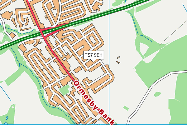 TS7 9EH map - OS VectorMap District (Ordnance Survey)