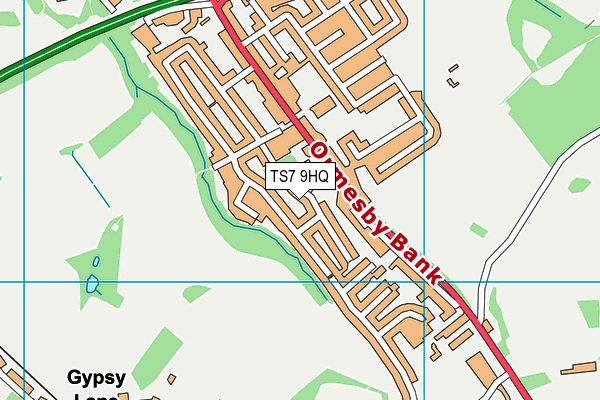 TS7 9HQ map - OS VectorMap District (Ordnance Survey)