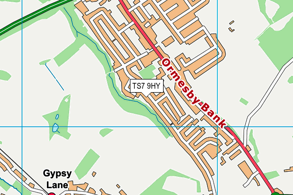 TS7 9HY map - OS VectorMap District (Ordnance Survey)