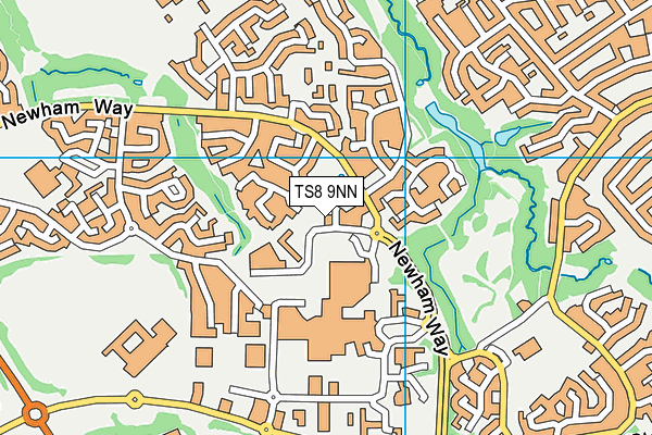 TS8 9NN map - OS VectorMap District (Ordnance Survey)