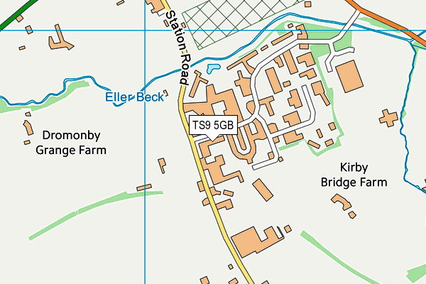 TS9 5GB map - OS VectorMap District (Ordnance Survey)