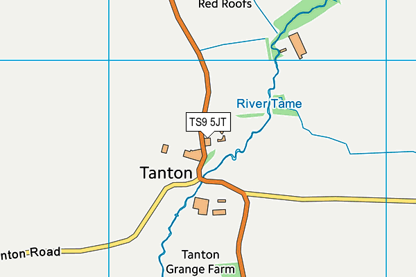 TS9 5JT map - OS VectorMap District (Ordnance Survey)