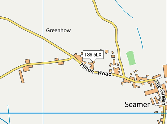 TS9 5LX map - OS VectorMap District (Ordnance Survey)