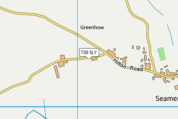 TS9 5LY map - OS VectorMap District (Ordnance Survey)