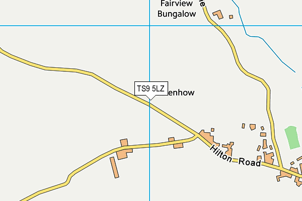 TS9 5LZ map - OS VectorMap District (Ordnance Survey)