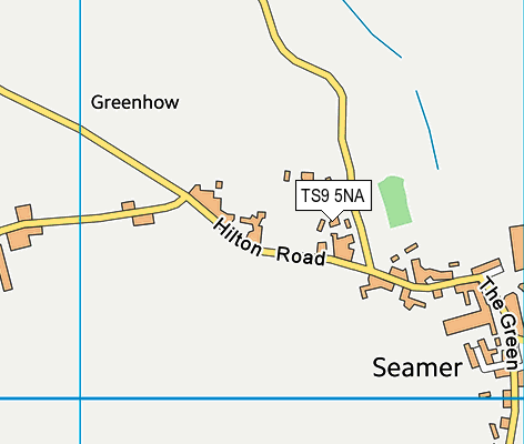 TS9 5NA map - OS VectorMap District (Ordnance Survey)