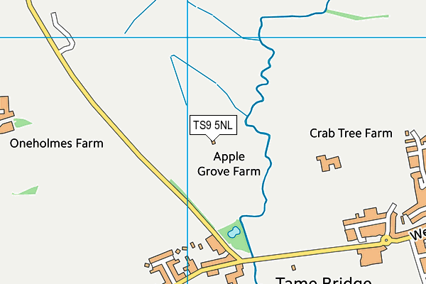 TS9 5NL map - OS VectorMap District (Ordnance Survey)