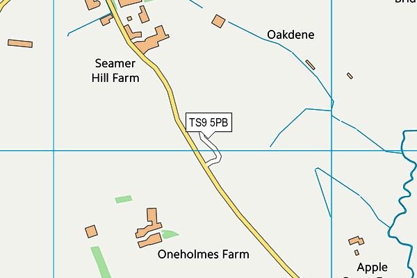 TS9 5PB map - OS VectorMap District (Ordnance Survey)