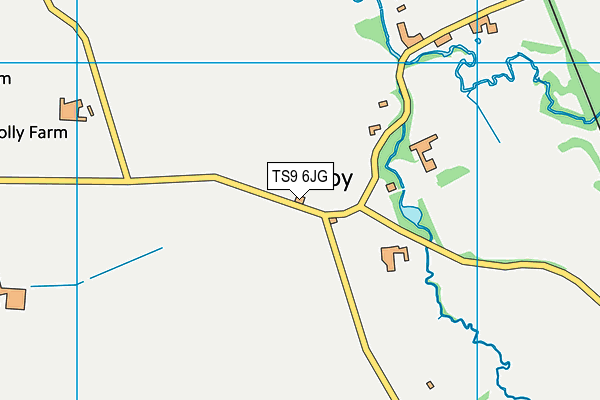 TS9 6JG map - OS VectorMap District (Ordnance Survey)