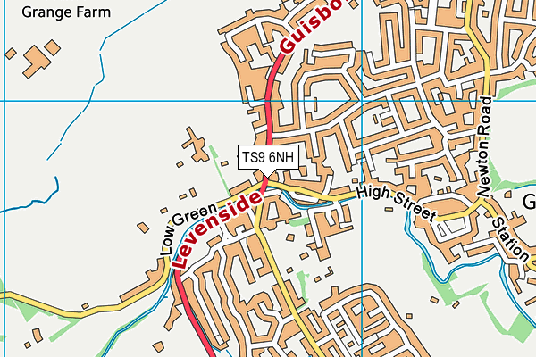 TS9 6NH map - OS VectorMap District (Ordnance Survey)