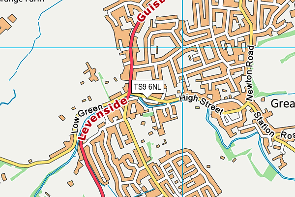 TS9 6NL map - OS VectorMap District (Ordnance Survey)