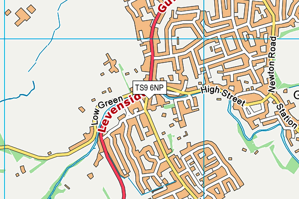 TS9 6NP map - OS VectorMap District (Ordnance Survey)