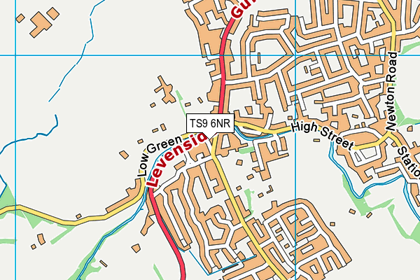TS9 6NR map - OS VectorMap District (Ordnance Survey)
