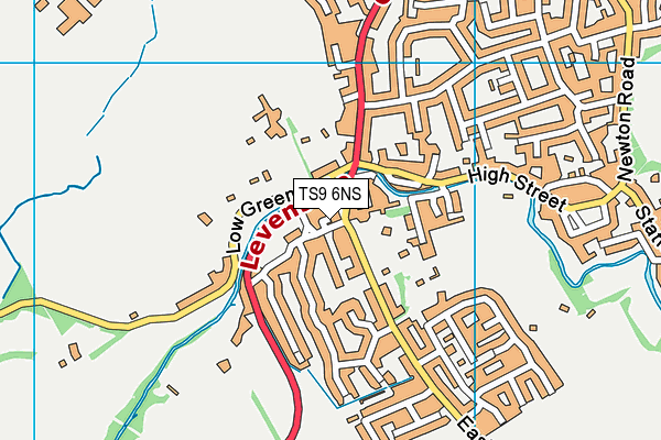 TS9 6NS map - OS VectorMap District (Ordnance Survey)