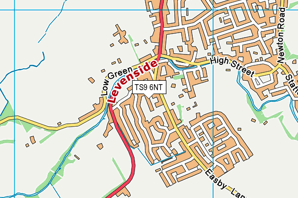 TS9 6NT map - OS VectorMap District (Ordnance Survey)