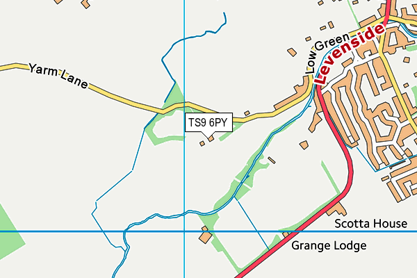 TS9 6PY map - OS VectorMap District (Ordnance Survey)