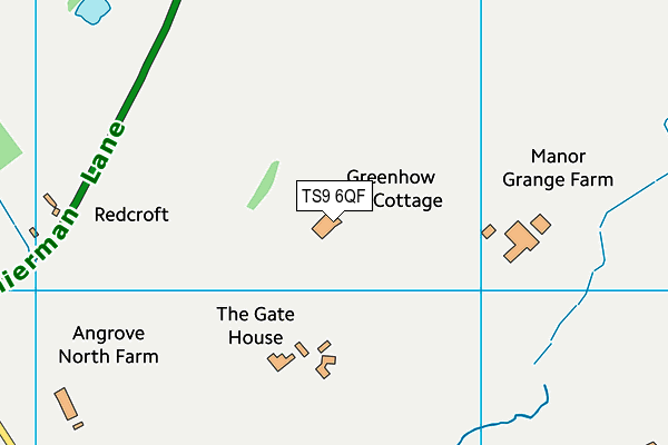 TS9 6QF map - OS VectorMap District (Ordnance Survey)