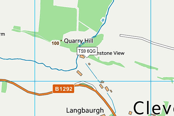 TS9 6QG map - OS VectorMap District (Ordnance Survey)