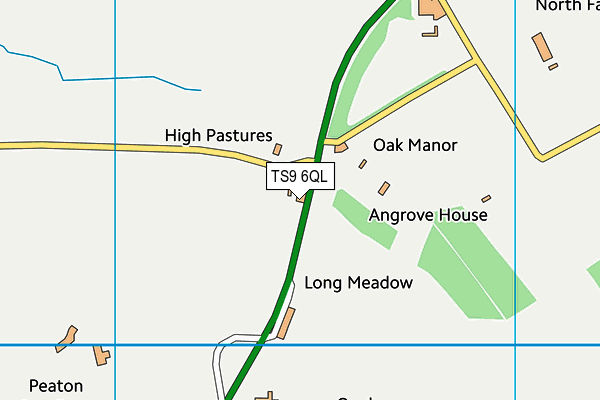 TS9 6QL map - OS VectorMap District (Ordnance Survey)