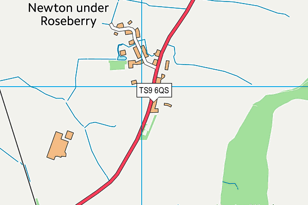 TS9 6QS map - OS VectorMap District (Ordnance Survey)