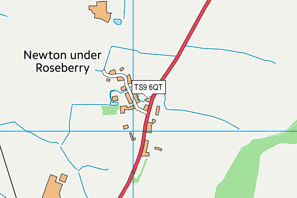 TS9 6QT map - OS VectorMap District (Ordnance Survey)