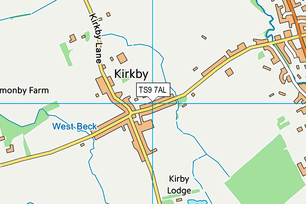 Kirkby and Great Broughton Church of England Voluntary Aided Primary School map (TS9 7AL) - OS VectorMap District (Ordnance Survey)
