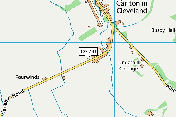 TS9 7BJ map - OS VectorMap District (Ordnance Survey)