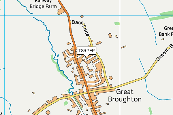 TS9 7EP map - OS VectorMap District (Ordnance Survey)