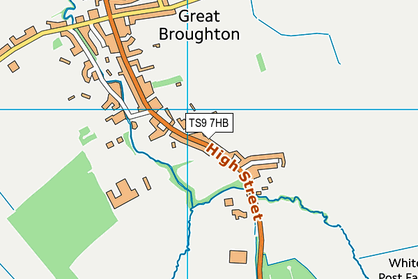 TS9 7HB map - OS VectorMap District (Ordnance Survey)