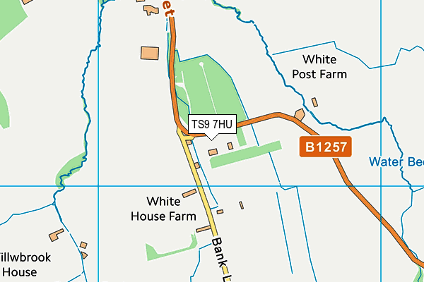 TS9 7HU map - OS VectorMap District (Ordnance Survey)