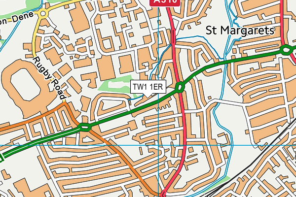 TW1 1ER map - OS VectorMap District (Ordnance Survey)