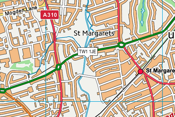 TW1 1JE map - OS VectorMap District (Ordnance Survey)