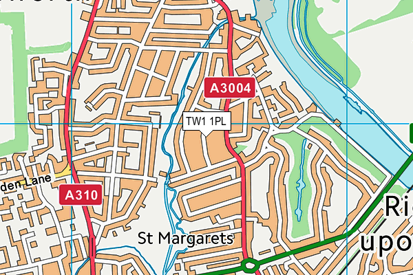 TW1 1PL map - OS VectorMap District (Ordnance Survey)