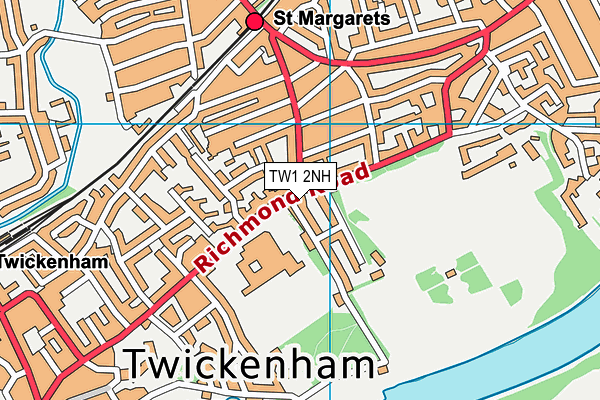 TW1 2NH map - OS VectorMap District (Ordnance Survey)