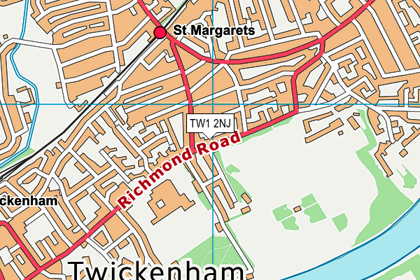 TW1 2NJ map - OS VectorMap District (Ordnance Survey)