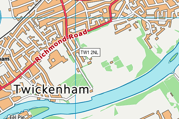 Marble Hill Park map (TW1 2NL) - OS VectorMap District (Ordnance Survey)